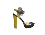Get Em Girl Strappy Platform Heels - Yellow