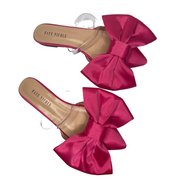 Perfection Oversized Bow Flats - Pink