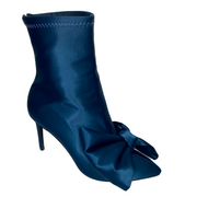 Perfection Oversized Bow Bootie (Navy)
