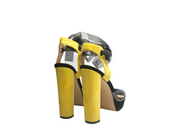 Get Em Girl Strappy Platform Heels - Yellow