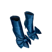 Perfection Oversized Bow Bootie (Navy)