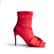 Perfection Oversized Bow Bootie (Red)