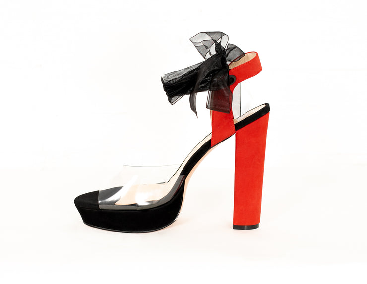 Get Em Girl Strappy Platform Heels - Red