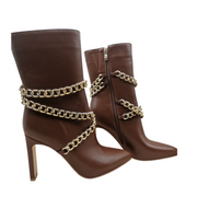 Aniya Chain Booties- Black