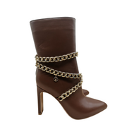 Aniya Chain Booties- Black