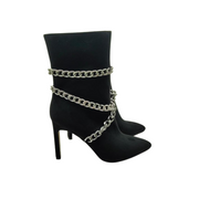 Aniya Chain Booties- Black